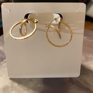 Gold hoop earrings